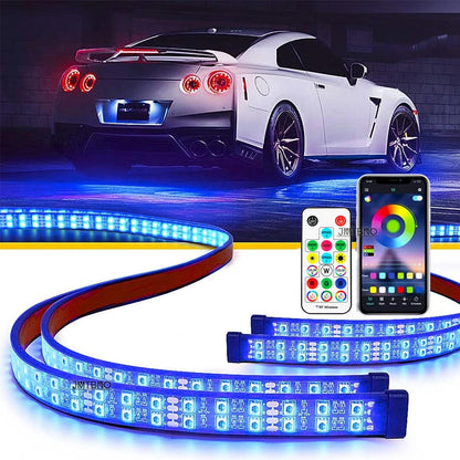 GEN PERFORMANCE 6PCS Double Row RGB Dream LED Underglow Kit – Neon Chasing Lights w/ Remote & Bluetooth