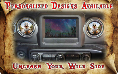 Steering wheel decal duck decal 161