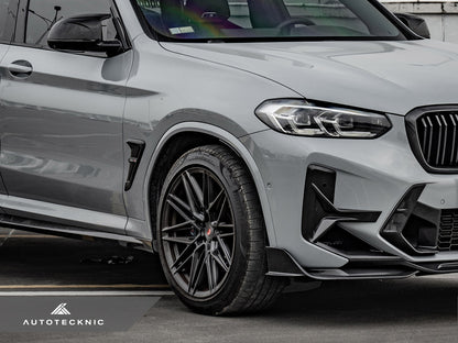 AutoTecknic Dry Carbon Front Bumper Trim Set - BMW F97 X3M LCI | F98 X4M LCI