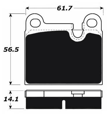 PMB-C Ceramic Pads for Porsche 911 Carrera Rear Calipers (1984-89)