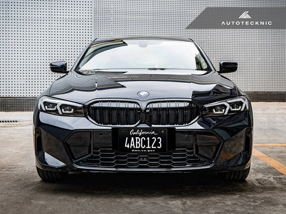 AutoTecknic Dual-Slats Gloss Black Front Grille - BMW G20 3-Series LCI