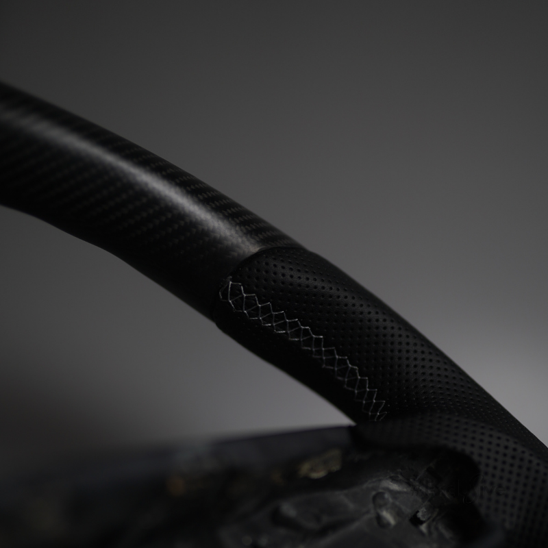2021-2023 Tesla Model S / Model X / Plaid Yoke to Full-Wheel Conversion  Custom Steering Wheel by Exclusive Steering