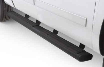 Lund 07-18 Chevy Silverado 2500/3500 Ext. Cab 6in. Oval Straight Black Nerf Bars - Black