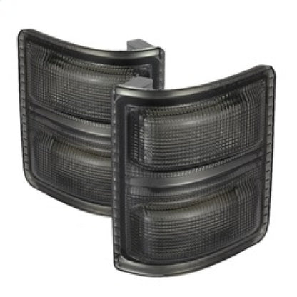 SPYDER xTune Ford Superduty 08-14 F250-F550 Amber LED Mirror Signal Lens - Smoke ACC-LED-FDSD08-MR-SM 9924743