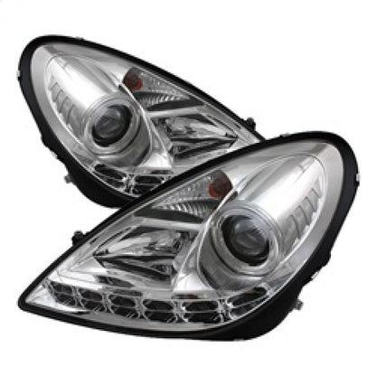 Spyder Mercedes Benz SLK 05-10 Projector Headlights Halogen Model- DRL Chrm PRO-YD-MBSLK05-DRL-C 5032539
