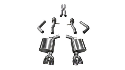 Corsa Performance 15-17 Dodge Challenger Hellcat Dual Rear Exit Sport Exhaust w/ 3.5in