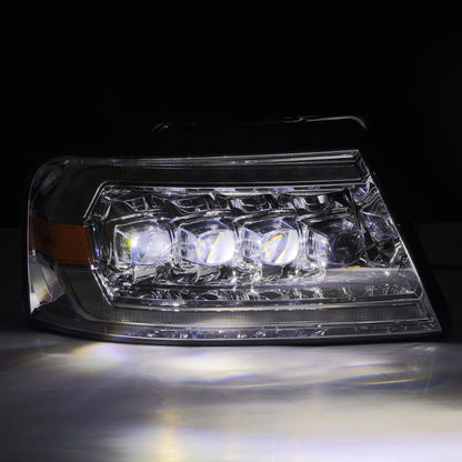 AlphaRex 04-08 Ford F150 / 06-08 Lincoln Mark LT NOVA LED Proj Headlights Chrome w/Activ Light/Seq 880129 *Discontinued