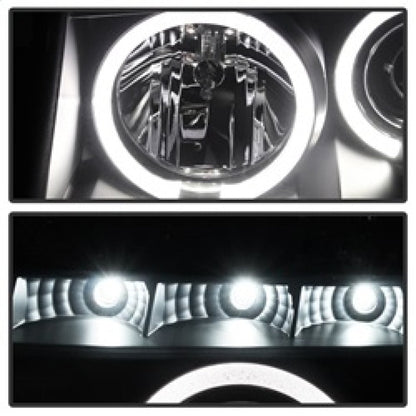 Spyder Nissan Titan 04-14 Projector Headlights LED Halo LED Blk Smke PRO-YD-NTI04-HL-BSM 5078605