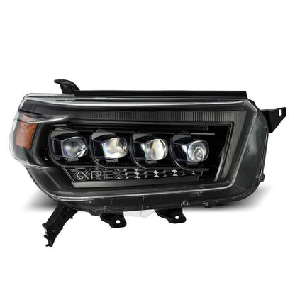AlphaRex 10-13 Toyota 4Runner NOVA LED Proj Headlights Plank Style Alpha Black w/Seq Signal/DRL 880758 *Discontinued