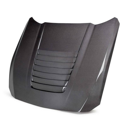Anderson Composites 2024 Ford Mustang S650 Double-Sided Carbon Fiber Hood AC-HD24FDMU-GT5-DS