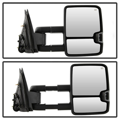 SPYDER xTune Chevy Silverado 14-16 Heated Smoke LED Signal Telescoping Mirrors MIR-CSIL14S-G2-PWH-SM-SET 9936739