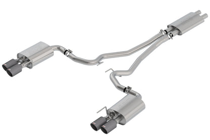 Borla 2018-2022 Ford Mustang GT Cat-Back Exhaust System Touring- Carbon Fiber Tips 1014045CF