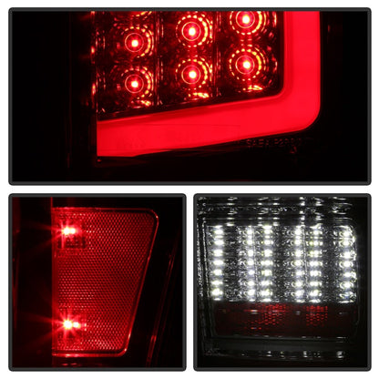 SPYDER xTune 16-18 Toyota Tacoma Light Bar LED Tail Lights - Chrome (ALT-JH-TTA16-LBLED-C) 9041709