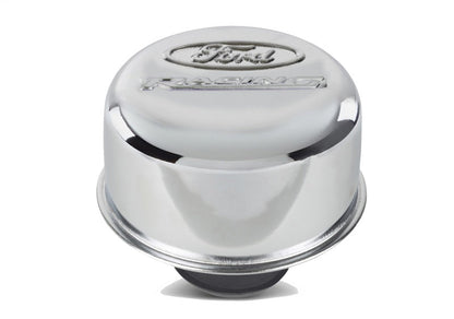 Ford Racing Logo Push-In Type Air Breather Cap - Chrome 302-215