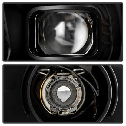 SPYDER 19-22 Dodge Ram 2500 (Halogen Only) Projector Headlights - Black PRO-YD-DR19HDHALSI-SEQ-BK 5088611