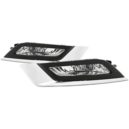 Spyder 17-18 Ford Fusion OEM Fog Lights w/ Switch & Cover - Clear (FL-FFUS17-C) 5085405