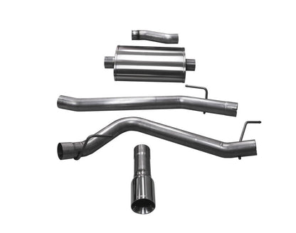 Corsa 2020 Jeep Gladiator JT 3.6L, Single Side Exit Cat-Back Exhaust w/ Single 4in Polished Tip 21060