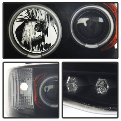 Spyder Dodge Ram 1500 02-05 03-05 Projector Headlights CCFL Halo LED Blk Smke PRO-YD-DR02-CCFL-BSM 5078797