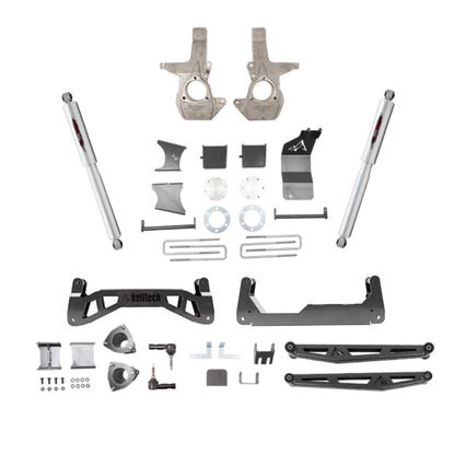 Belltech 16-18 Chevrolet Silverado / GMC Sierra 1500 4WD 7-9" Suspension Lift Kit w/ Shocks 150203BK