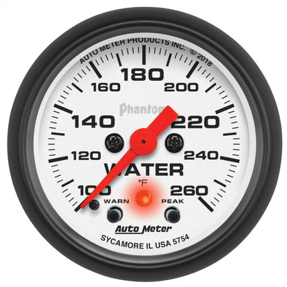 AutoMeter Chrono 2-1/16in 100-260 Degree Temperature Stepper Motor - Phantom 5754
