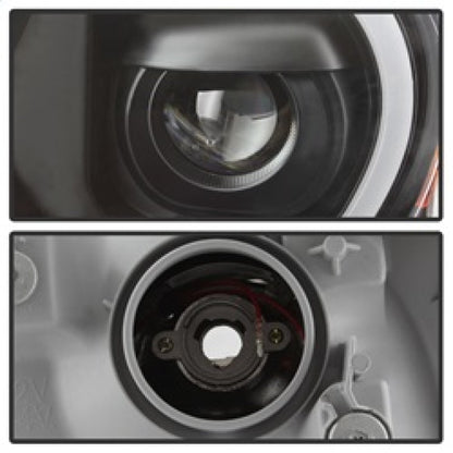 SPYDER xTune Toyota Tacoma 12-15 Headlights - Light Bar DRL - Black PRO-JH-TTA12-LBDRL-BK 9037542