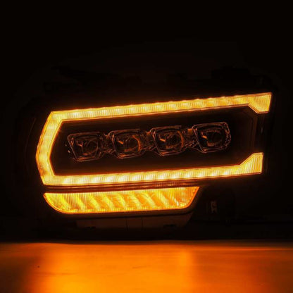AlphaRex 19-21 Ram 2500 NOVA LED Proj Headlights Plank Style Black w/Activ Light/Seq Signal/DRL 880553 *Discontinued