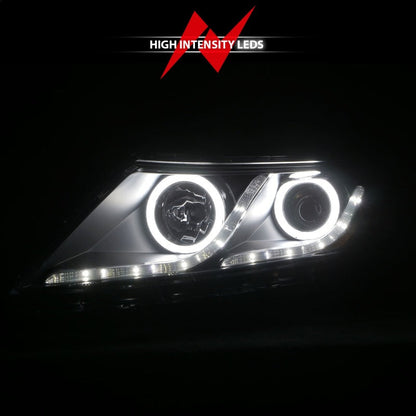 Anzo 2011-2013 Kia Optima Projector Headlights w/ Halo Black (CCFL)