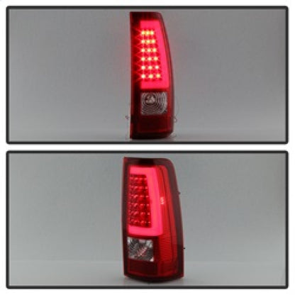 SPYDER xTune Chevy Silverado 1500/2500/3500 99-02 / Version 3 Tail Lights Red Clear ALT-ON-CS99V3-LBLED-RC 9038792
