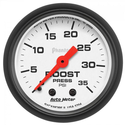 2-1/16" Mechanical Boost Gauge, 0-35 PSI,  phantom