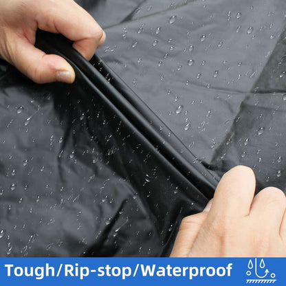 Set of 4 Black Waterproof RV Tire Covers – Heavy-Duty Wheel Protectors for Trailers, Campers, Trucks, SUVs & Motorhomes