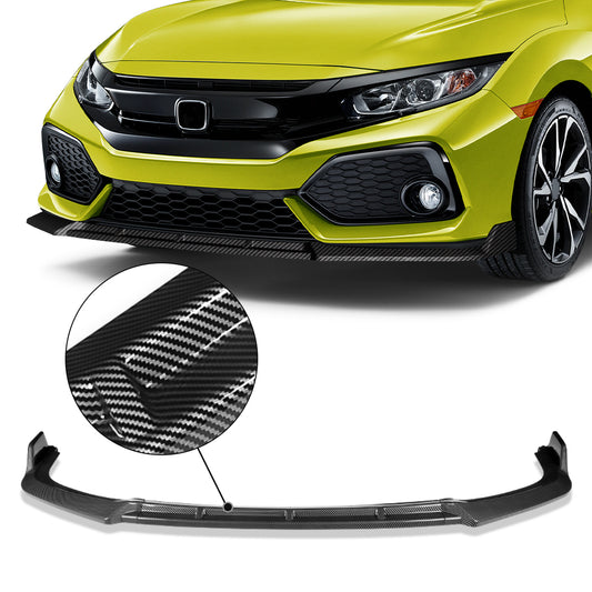 GEN PERFORMANCE 17-20 CIVIC SI TR-STYLE CARBON FIBER LOOK FRONT BUMPER LIP