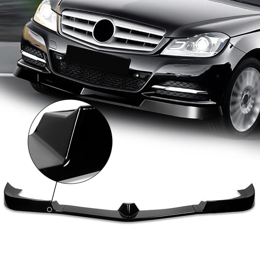 GEN PERFORMANCE 12-14 MERCEDES C-CLASS GLOSS BLACK FRONT BUMPER LIP