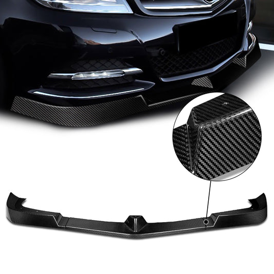GODSPEED 12-14 MERCEDES C-CLASS REAL CARBON FIBER FRONT BUMPER LIP