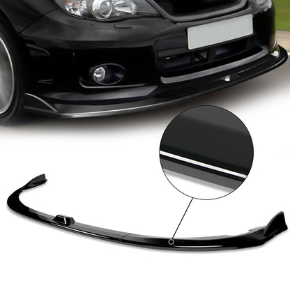 GEN PERFORMANCE 18-20 SUBARU IMPREZA WRX STI GLOSS BLACK FRONT BUMPER LIP