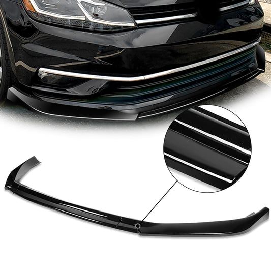 GEN PERFORMANCE 18-21 VW GOLF PAINTED BLACK FRONT BUMPER LIP