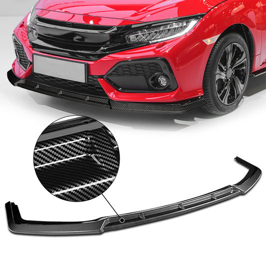 GEN PERFORMANCE 16-21 HONDA CIVIC MG-STYLE CARBON FIBER LOOK FRONT BUMPER LIP