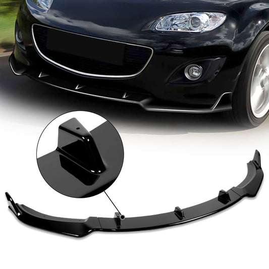 GEN PERFORMANCE 09-13 Mazda MX-5 MIATA GV-STYLE GLOSS BLACK FRONT BUMPER LIP