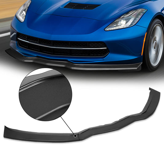 GEN PERFORMANCE 14-19 CHEVY CORVETTE MATTE BLACK FRONT BUMPER LIP