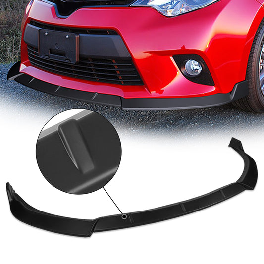 GEN PERFORMANCE 14-16 TOYOTA COROLLA MATTE BLACK FRONT BUMPER LIP