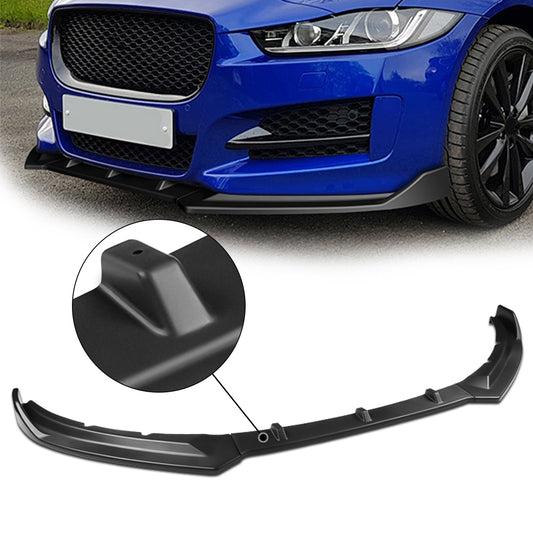 GEN PERFORMANCE 16-19 JAGUAR XE STP-STYLE MATTE BLACK FRONT BUMPER SPOILER LIP