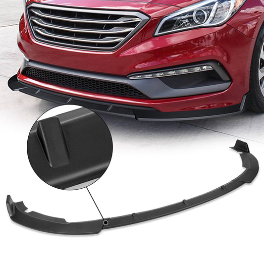 GEN PERFORMANCE 15-17 SONATA STP-STYLE MATTE BLACK FRONT BUMPER LIP