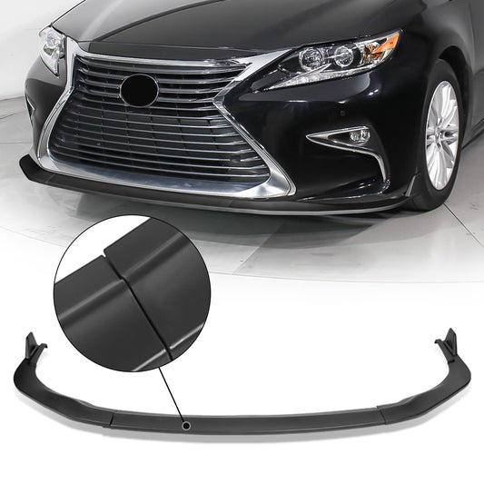 GEN PERFORMANCE 16-18 LEXUS ES300H ES350 SPORT STYLE MATTE BLACK FRONT BUMPER LIP