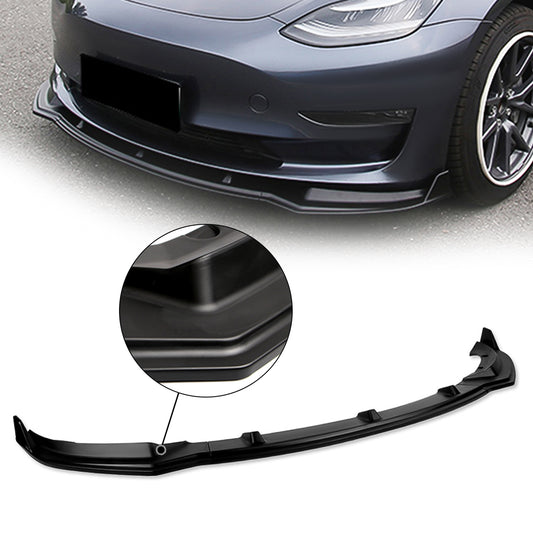 GEN PERFORMANCE 17-21 TESLA MODEL 3 MATTE BLACK FRONT BUMPER LIP