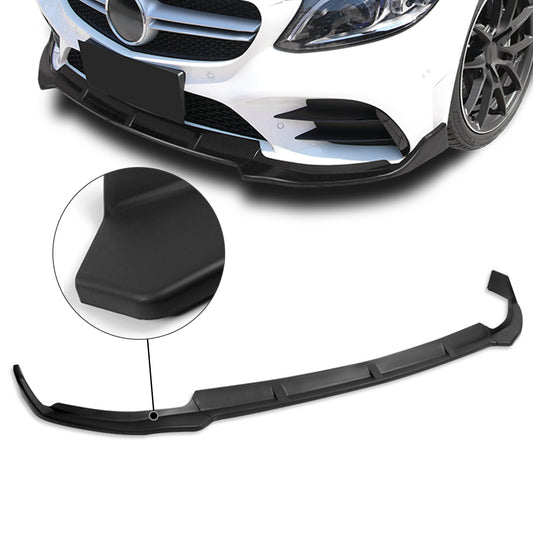 GEN PERFORMANCE 19-20 MERCEDES-BENZ C-CLASS W205 MATTE BLACK FRONT BUMPER LIP