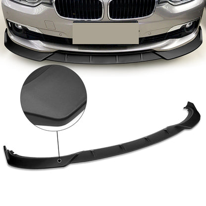 GEN PERFORMANCE  16-19 BMW F30 F35 3-SERIES MATTE BLACK FRONT BUMPER LIP