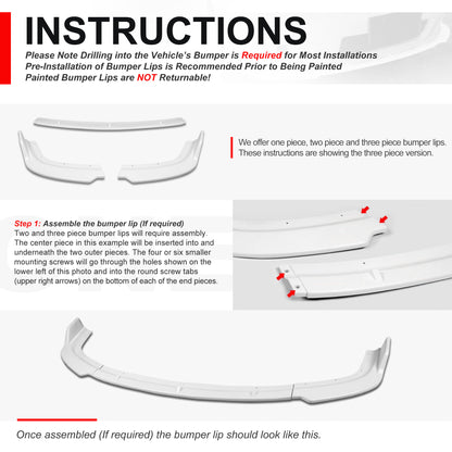 GEN PERFORMANCE 02-04 ACURA RSX C-WEST STYLE FRONT BUMPER LIP