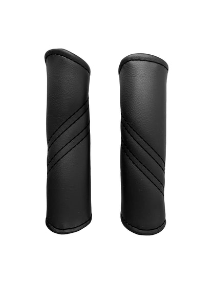 Leather Passenger Grab & 2X Door Handle Cover Set For 1997-2004 Chevy Corvette C5
