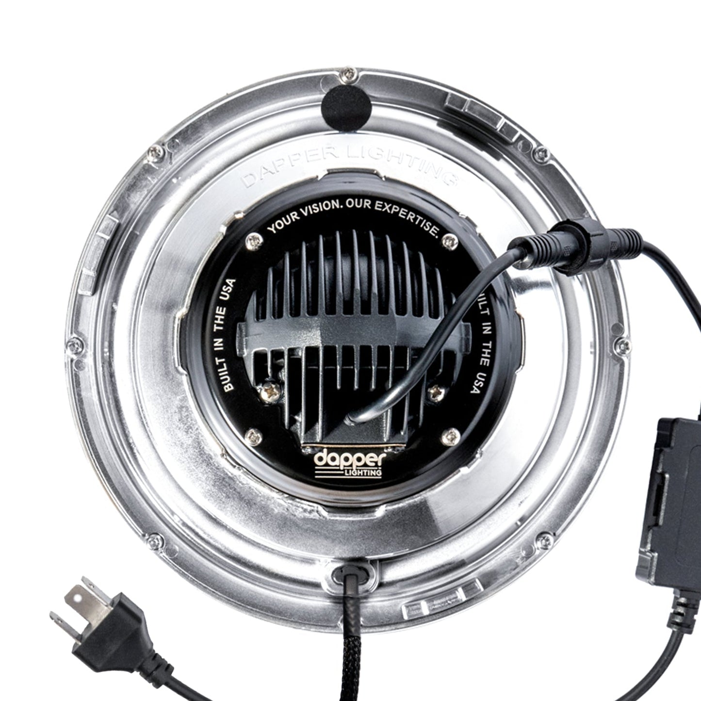 Chrome LED Seven with HDR Switchback Halo with Original Glass