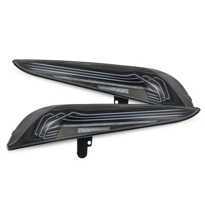 AlphaRex 20-26 Toyota Supra LUXX-Series Laser Style LED Tail Lights Black 609010