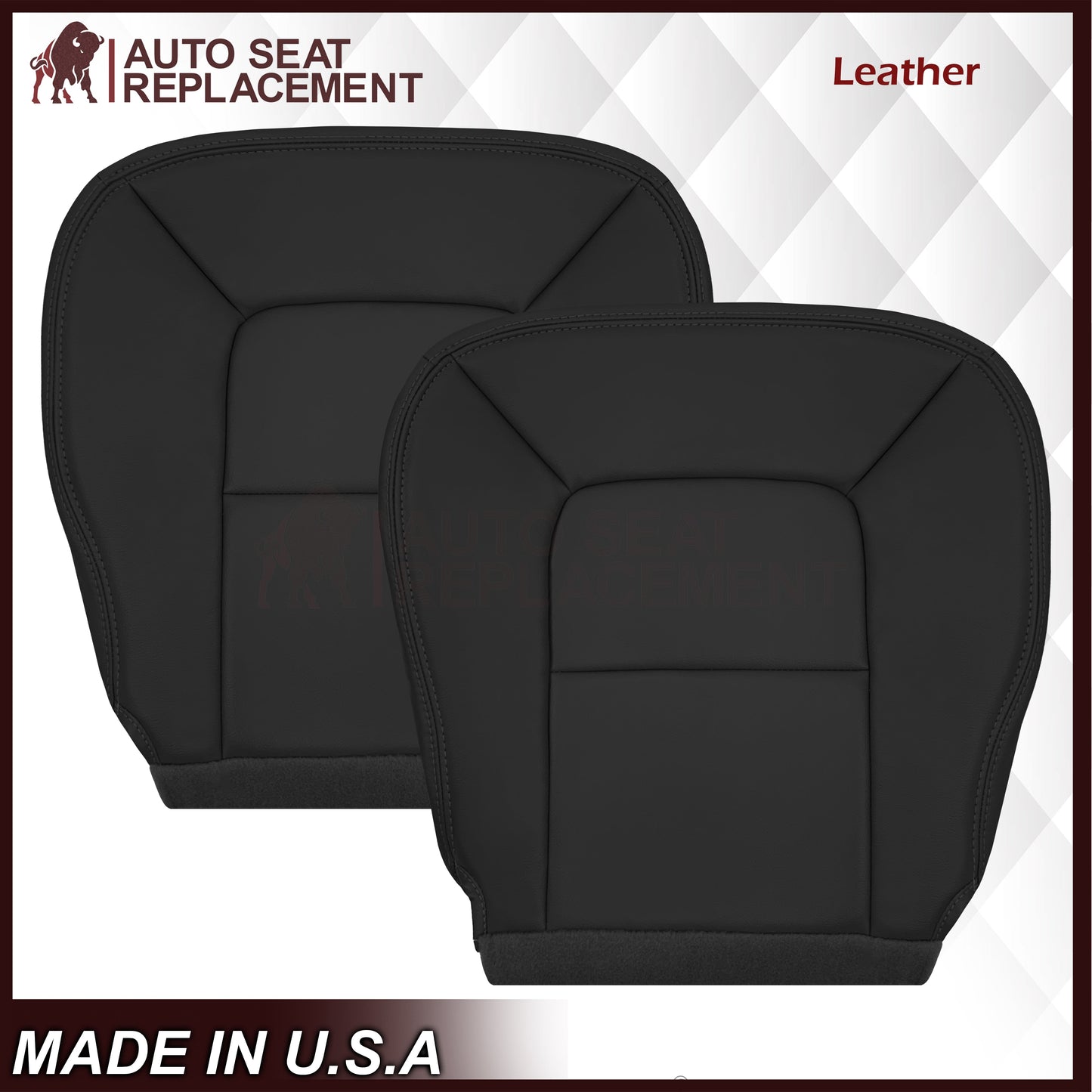 2000-2003 Dodge Durango SLT Replacement Bottom Seat Covers in Black: Choose From Variation
